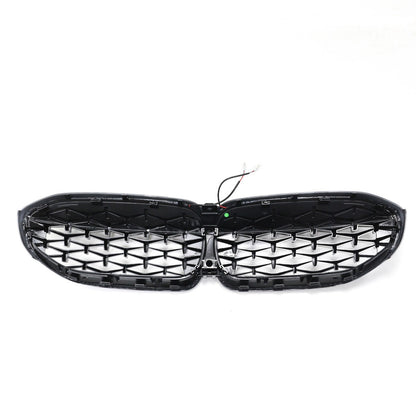 LED Diamant Hochglanz Schwarz Grill passend für BMW 3er G20 2019-2022
