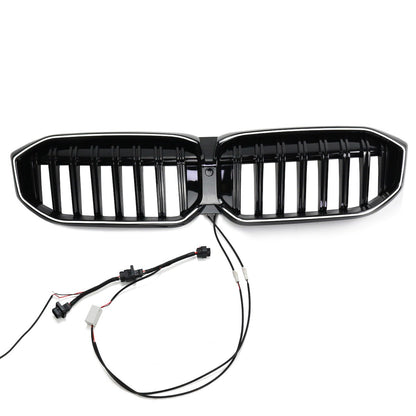 LED Einzelstreben Hochglanz Schwarz Grill passend für BMW 3er G20 LCI 2023+