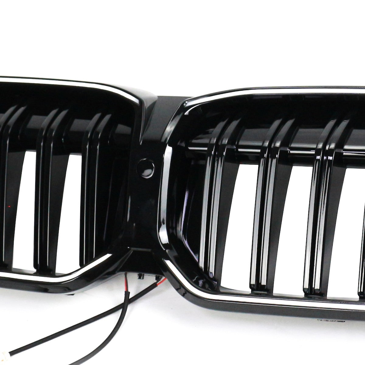 LED Einzelstreben Hochglanz Schwarz Grill passend für BMW 3er G20 LCI 2023+