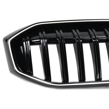LED Einzelstreben Hochglanz Schwarz Grill passend für BMW 3er G20 LCI 2023+