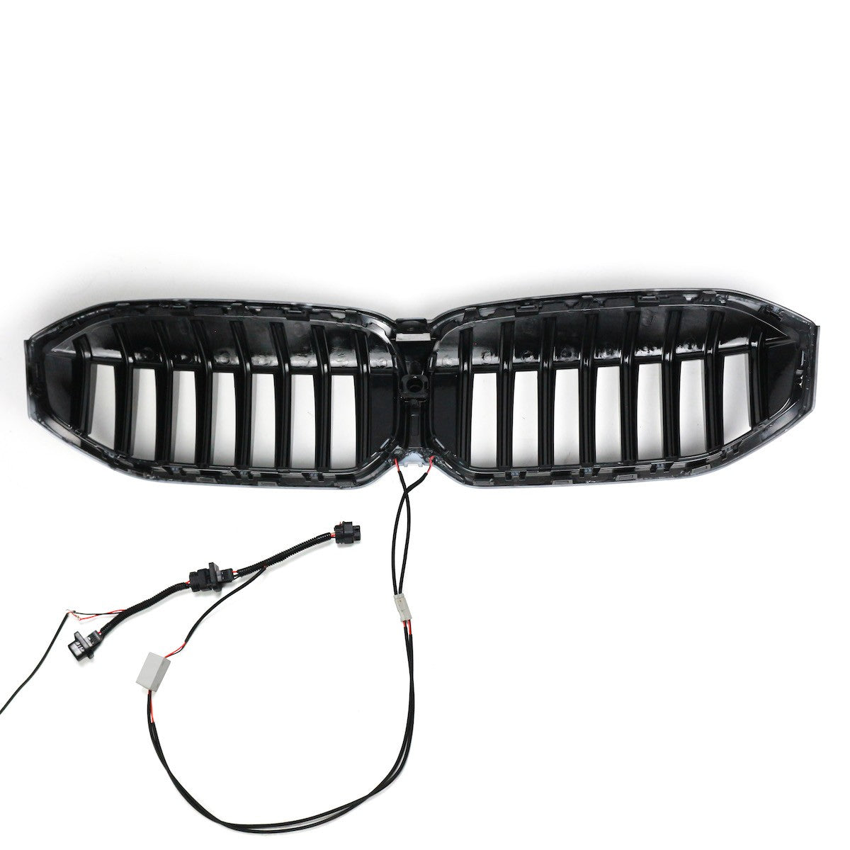 LED Einzelstreben Hochglanz Schwarz Grill passend für BMW 3er G20 LCI 2023+