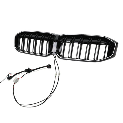 LED Doppelstreben Hochglanz Schwarz Grill passend für BMW 3er G20 LCI 2023+