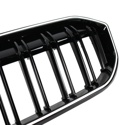 LED Doppelstreben Hochglanz Schwarz Grill passend für BMW 3er G20 LCI 2023+