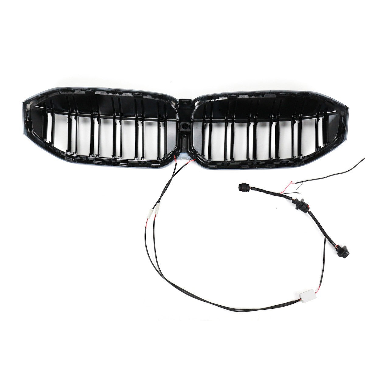 LED Doppelstreben Hochglanz Schwarz Grill passend für BMW 3er G20 LCI 2023+