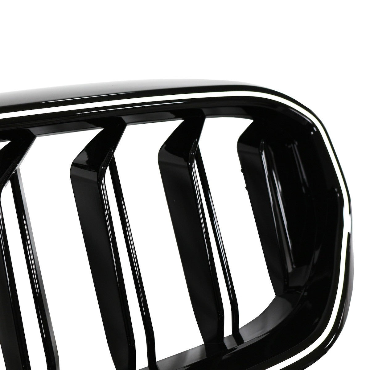 LED Doppelstreben Hochglanz Schwarz Grill passend für BMW 5er G30 G31 2020-2023