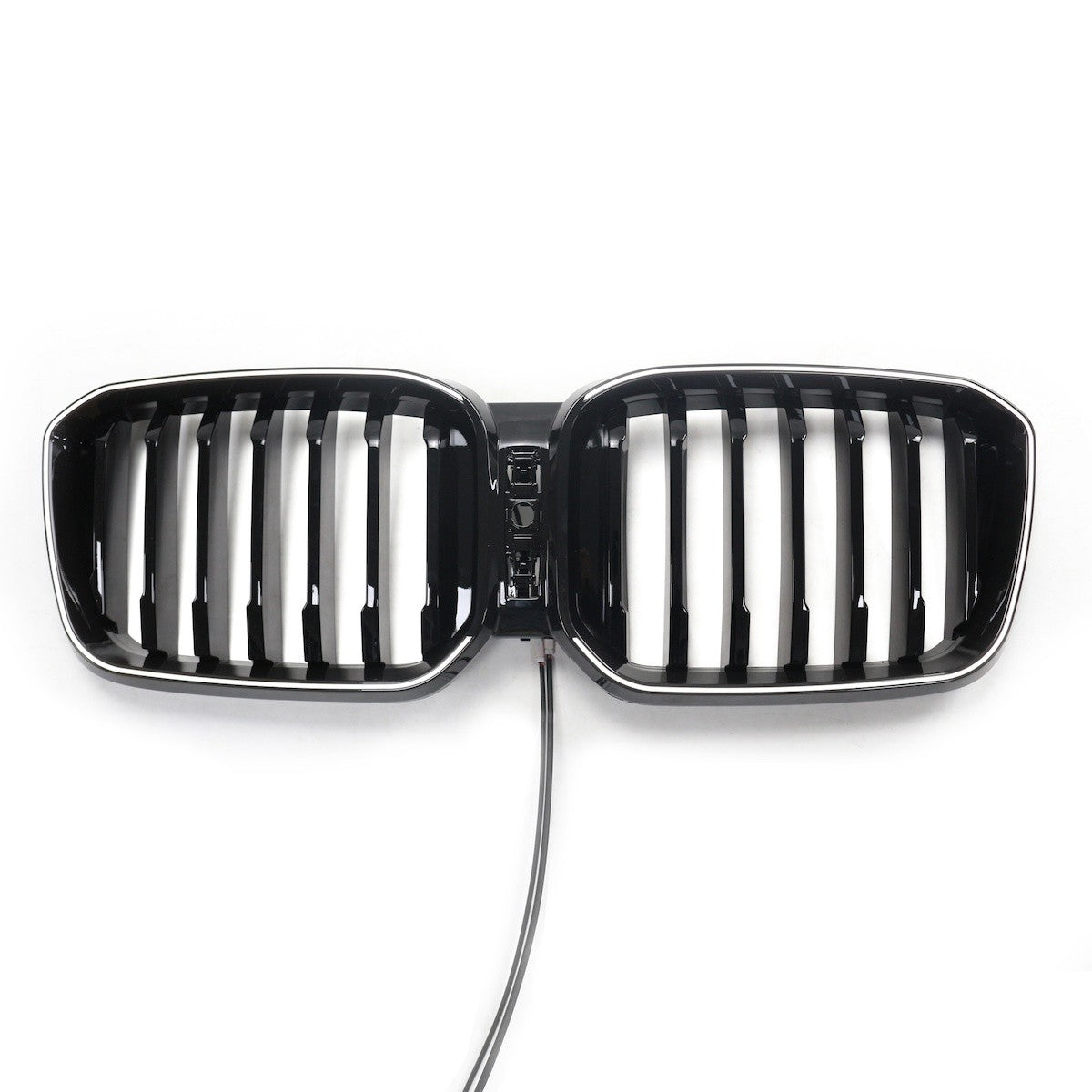 LED Einzelstreben Hochglanz Schwarz Grill passend für BMW X3 G01 LCI 2023+