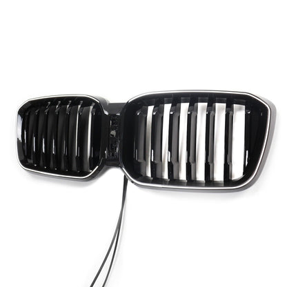LED Einzelstreben Hochglanz Schwarz Grill passend für BMW X3 G01 LCI 2023+