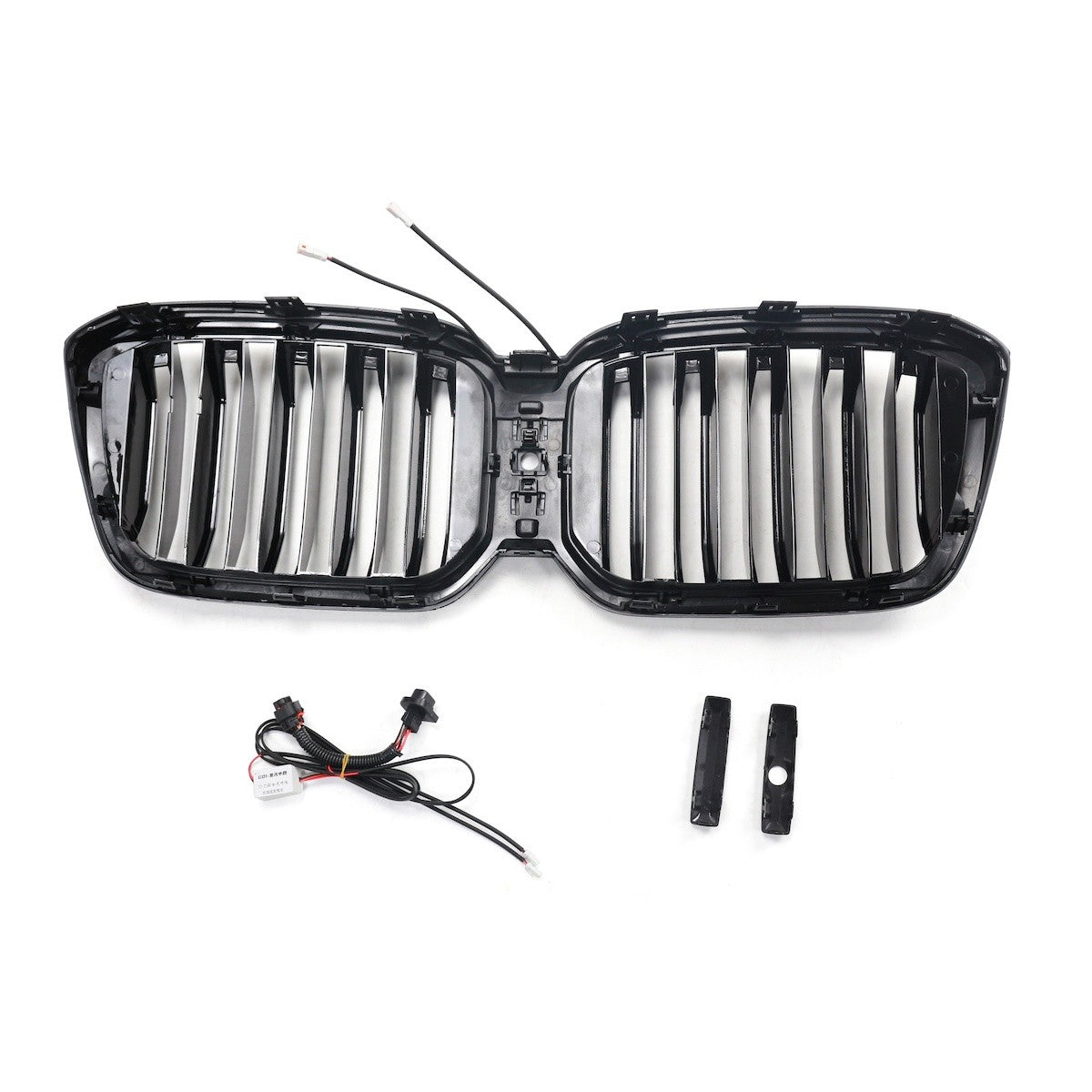 LED Doppelstreben Hochglanz Schwarz Grill passend für BMW X3 G01 2023+