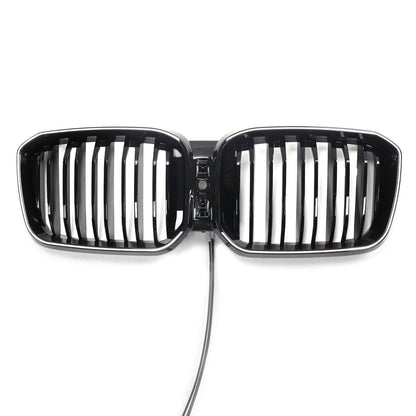 LED Doppelstreben Hochglanz Schwarz Grill passend für BMW X3 G01 2023+