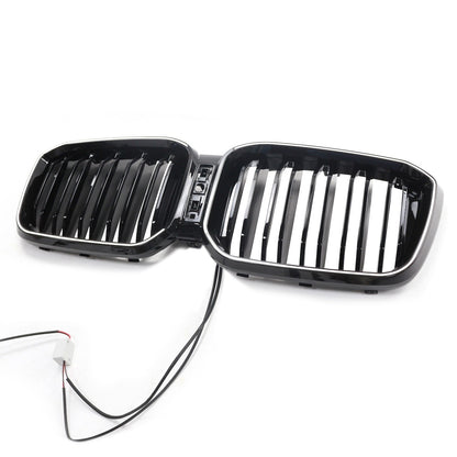 LED Doppelstreben Hochglanz Schwarz Grill passend für BMW X3 G01 2023+