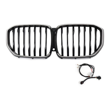 LED Einzelstreben Hochglanz Schwarz Frontgrill passend für BMW X5 G05 2019-heute
