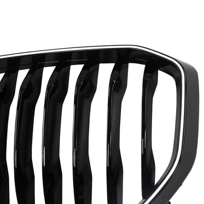 LED Einzelstreben Hochglanz Schwarz Frontgrill passend für BMW X5 G05 2019-heute