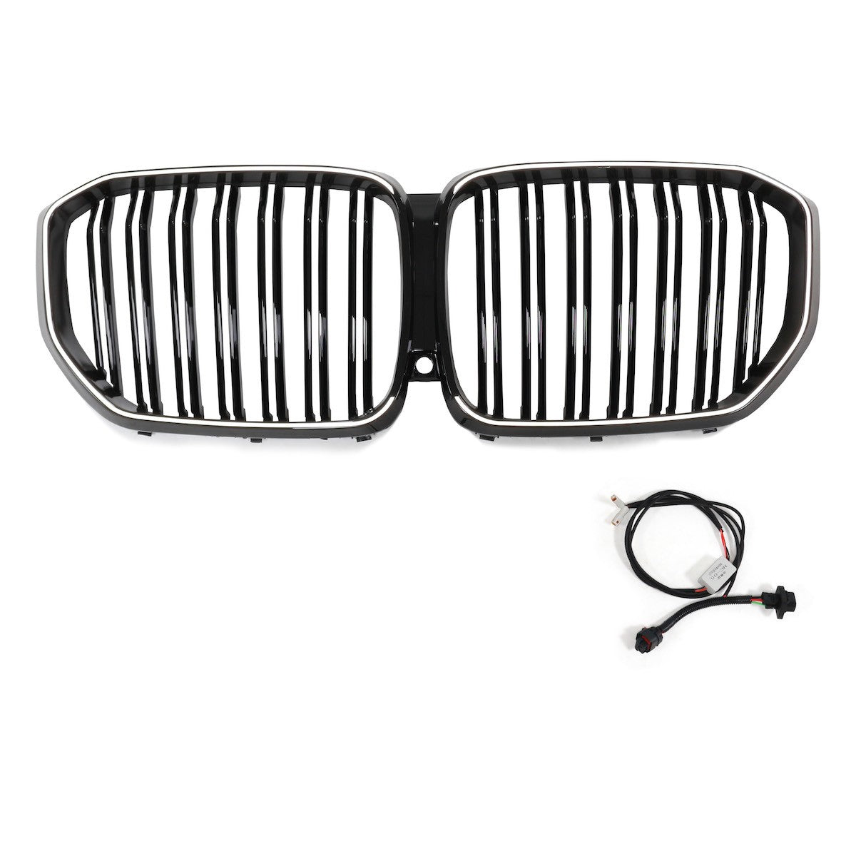 LED Doppelstreben Hochglanz Schwarz Frontgrill passend für BMW X5 G05 2019+