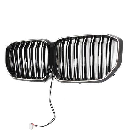 LED Doppelstreben Hochglanz Schwarz Frontgrill passend für BMW X5 G05 2019+