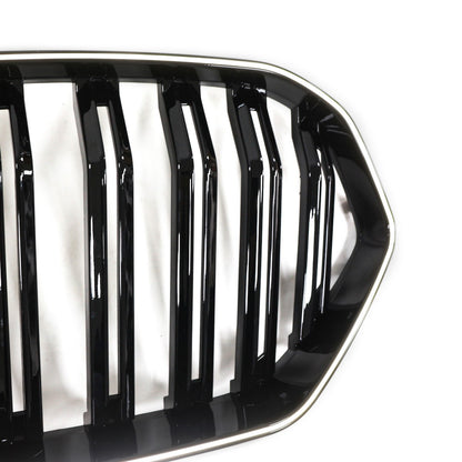 LED Doppelstreben Hochglanz Schwarz Grill passend für BMW X6 G06 2019-2023