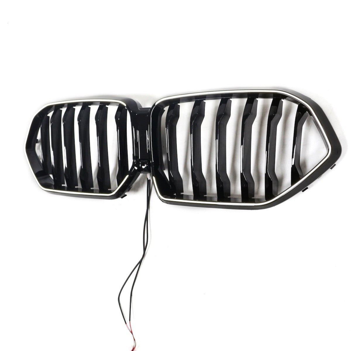 LED Einzelstreben Hochglanz Schwarz Grill passend für BMW X6 G06 LCI 2023+