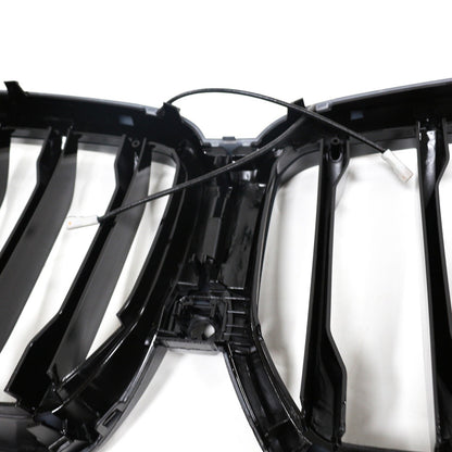 LED Einzelstreben Hochglanz Schwarz Grill passend für BMW X6 G06 LCI 2023+