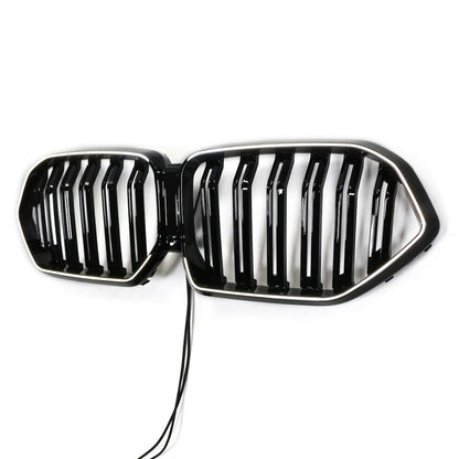 LED Doppelstreben Hochglanz Schwarz Grill mit LED passend für BMW X6 G06 LCI 2024+