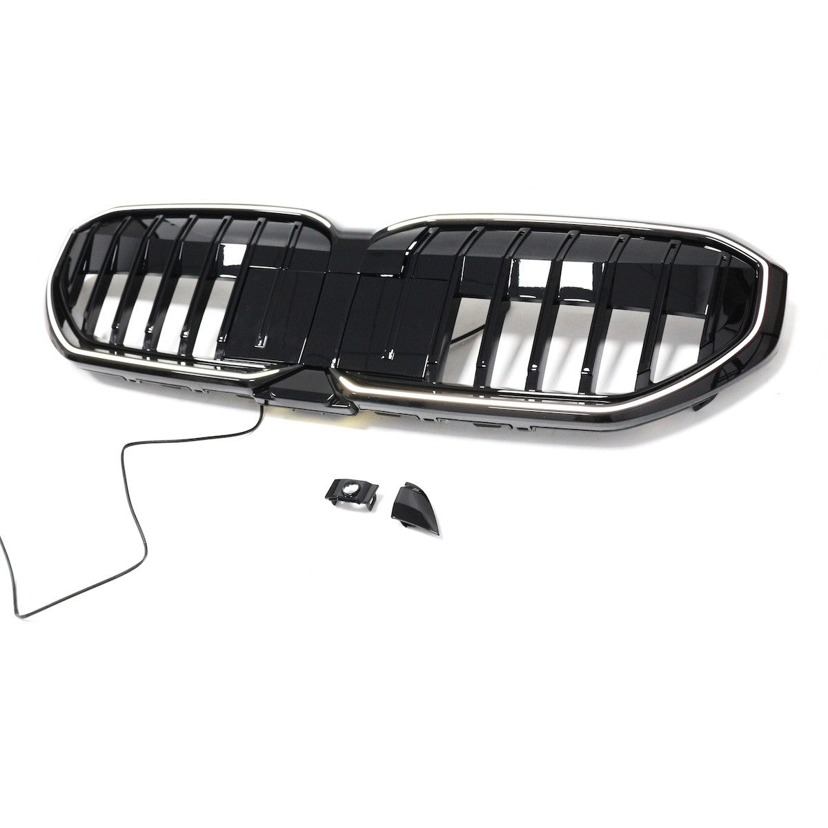 LED Einzelstreben Kühlergrill Hochglanz Schwarz passend für BMW 5er G60 2024+