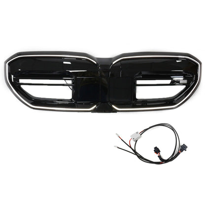 LED Hochglanz Schwarz Frontgrill passend für BMW 5er G60 2024+