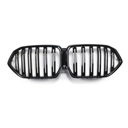 Hochglanz Schwarz Doppel-Linie Kühlergrill passend für BMW X6 G06 F96 2019-heute