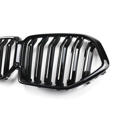 Hochglanz Schwarz Doppel-Linie Kühlergrill passend für BMW X6 G06 F96 2019-heute