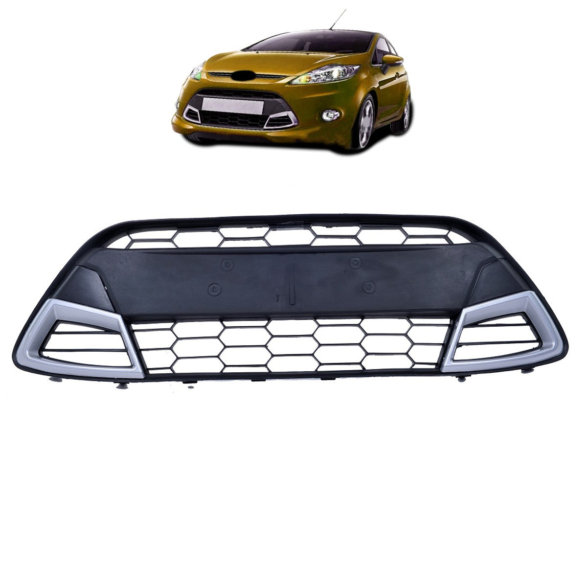 Kühlergrill Silber passend für Ford Fiesta 2008-2013