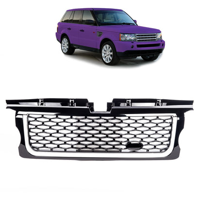 Grau & Silber Kühlergrill Wabenstruktur passend für Range Rover Sport L320 2005-2009
