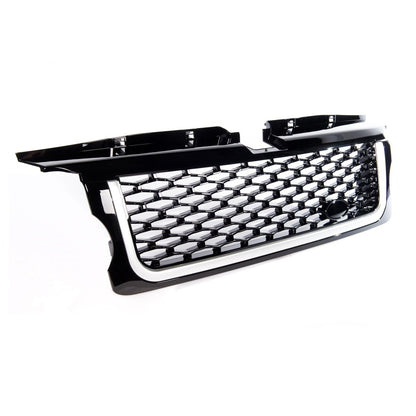 Grau & Silber Kühlergrill Wabenstruktur passend für Range Rover Sport L320 2005-2009