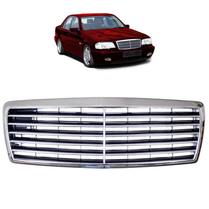 Frontgrill Chrom passend für Mercedes C-Klasse W202 1993-2000