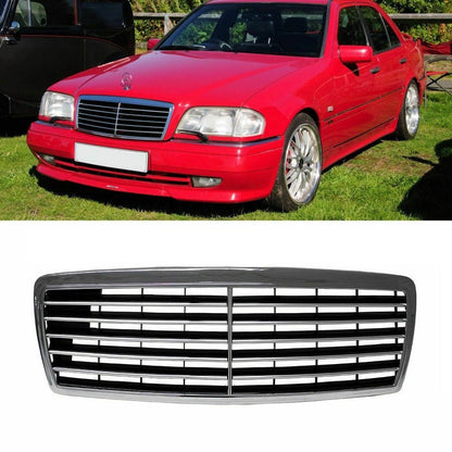 Frontgrill Chrom passend für Mercedes C-Klasse W202 1993-2000