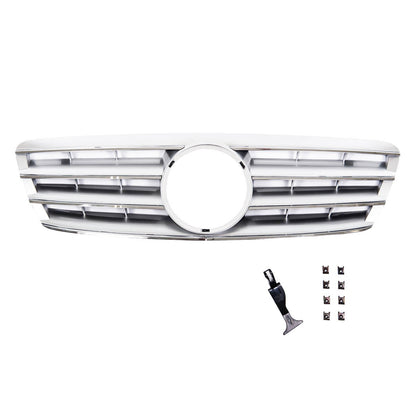 Frontgrill Silber 4S passend für Mercedes C-Klasse W203 2000-2007