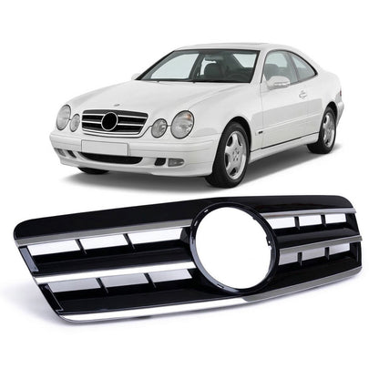 Sportgrill Chrom & Schwarz passend für Mercedes CLK W208 1997-2002