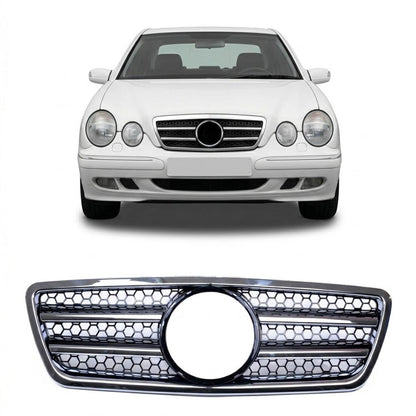 Sportgrill Hochglanz Schwarz passend für Mercedes CLK W209 2002-2009