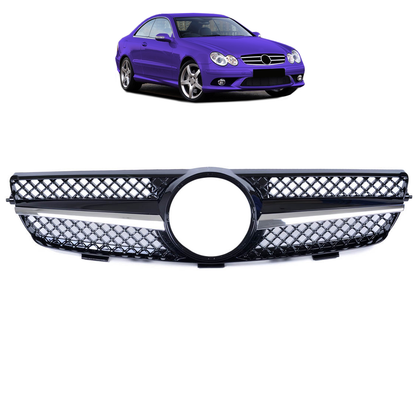 Sportgrill Chrom & Schwarz passend für Mercedes CLK W209 2002-2009
