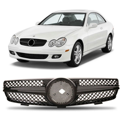 Sportgrill Hochglanz Schwarz passend für Mercedes CLK W209 2002-2009