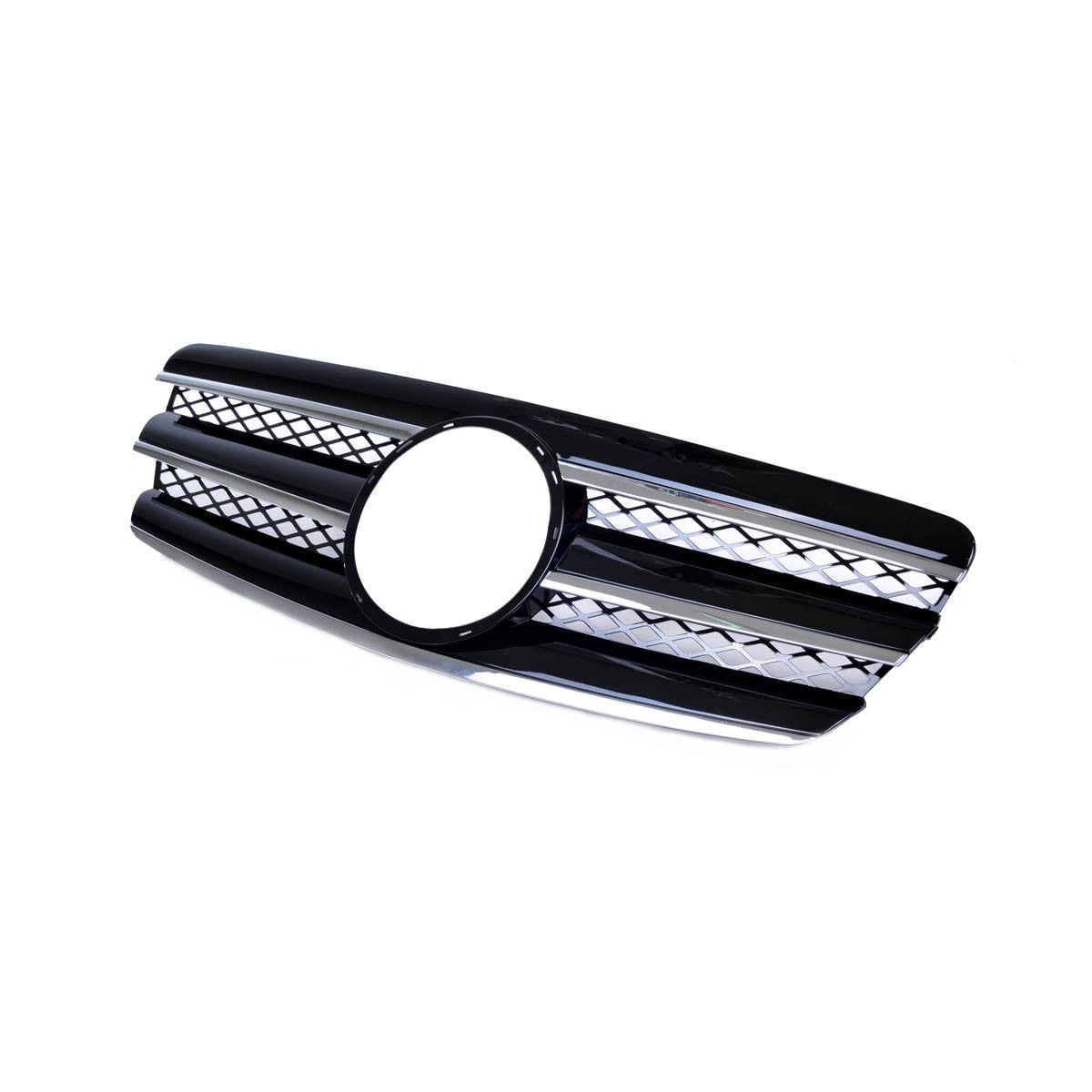 Sportgrill Hochglanz Schwarz & Chrom passend für Mercedes E-Klasse W211 2002-2006