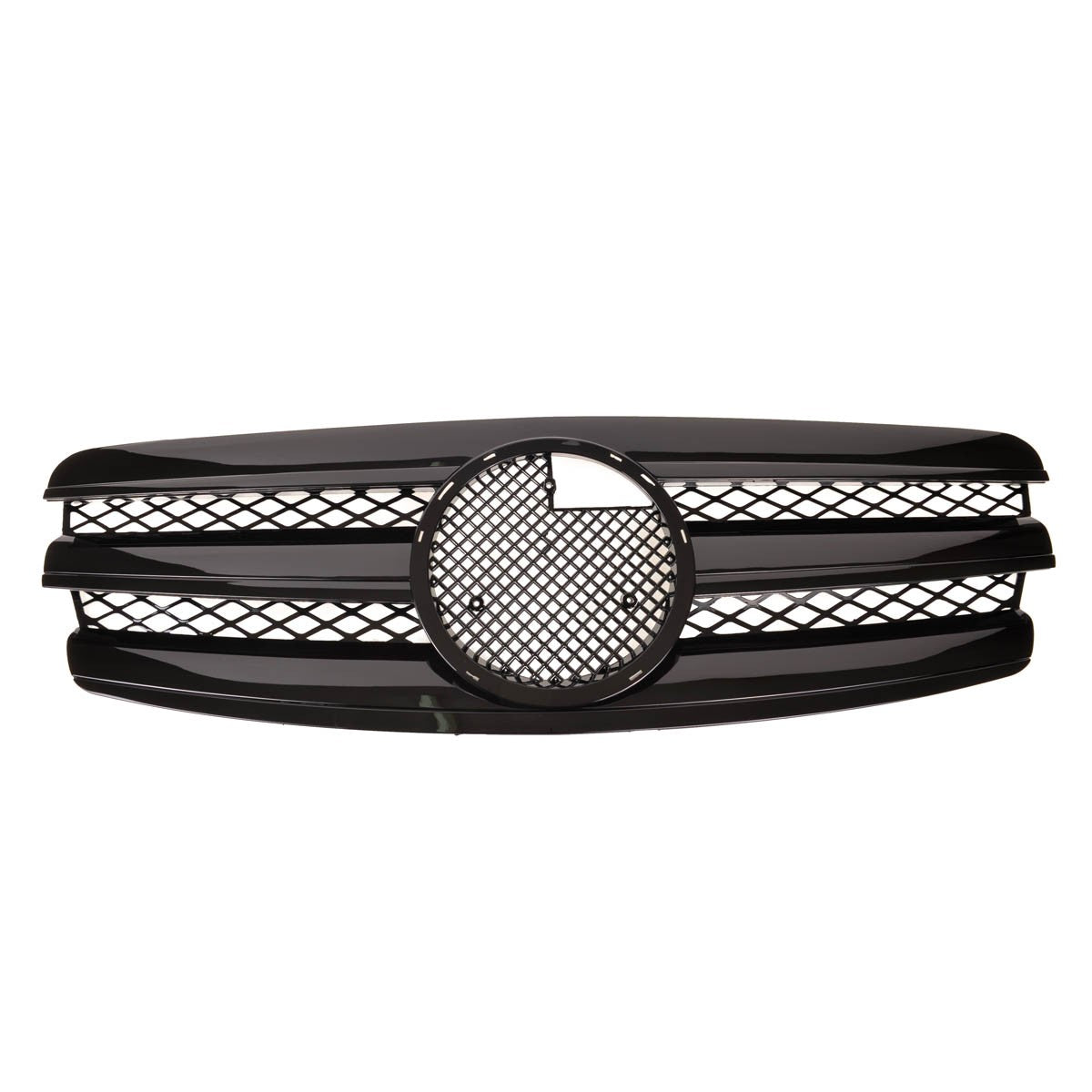 Sportgrill Ganz Hochglanz Schwarz passend für Mercedes E-Klasse W211 2002-2006