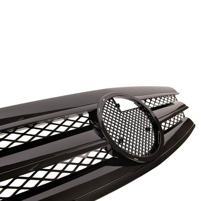 Sportgrill Ganz Hochglanz Schwarz passend für Mercedes E-Klasse W211 2002-2006