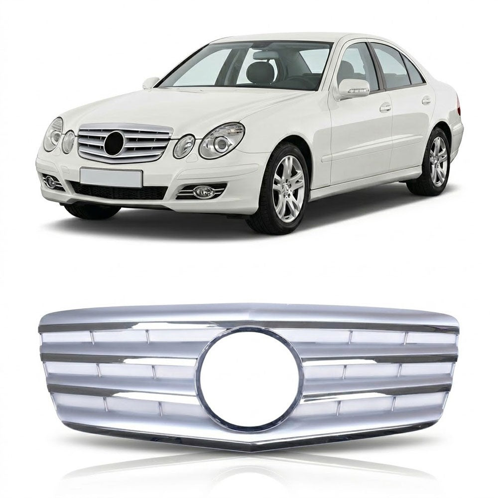 Sportgrill Silber passend für Mercedes E-Klasse W211 2006-2009
