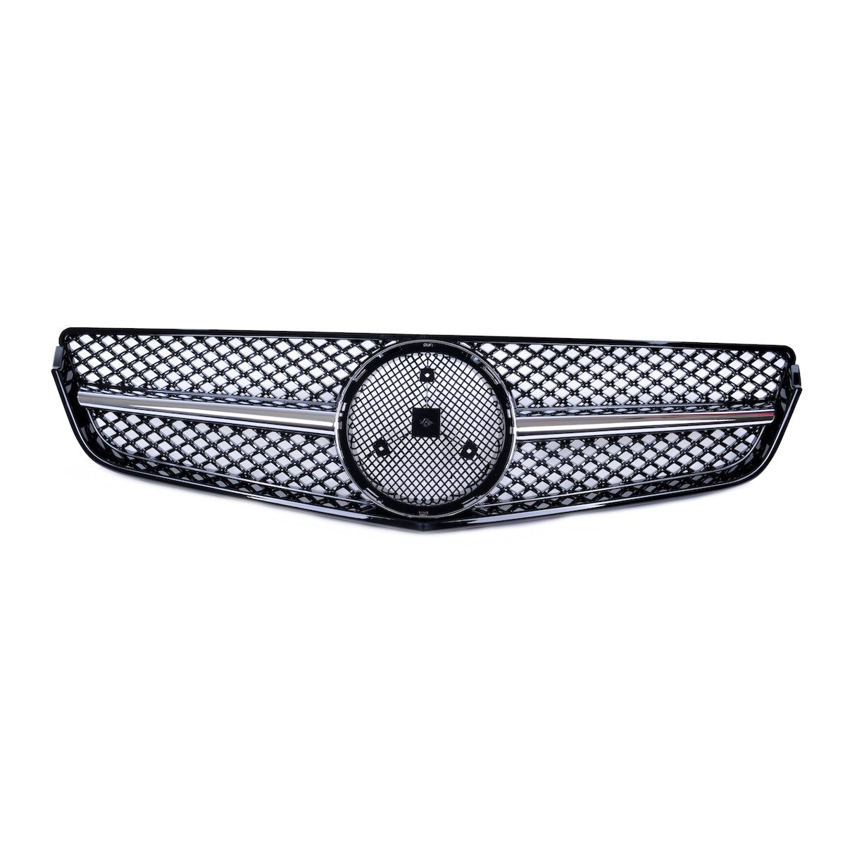 Verchromter & schwarzer Kühlergrill passend für Mercedes E-Klasse Coupé/Cabrio 2009-2013