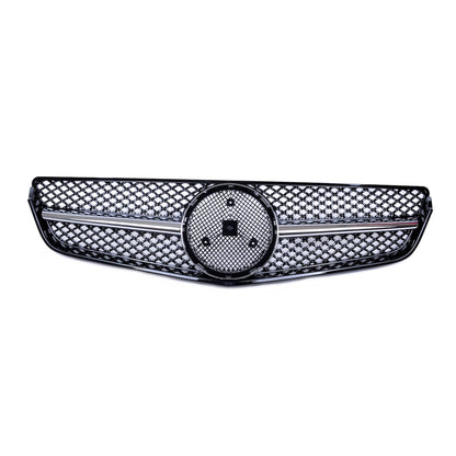 Verchromter & schwarzer Kühlergrill passend für Mercedes E-Klasse Coupé/Cabrio 2009-2013