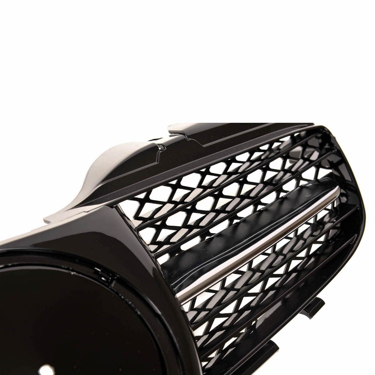 Kühlergrill Hochglanz Schwarz & Chrom passend für Mercedes SLK R170 1996-2004