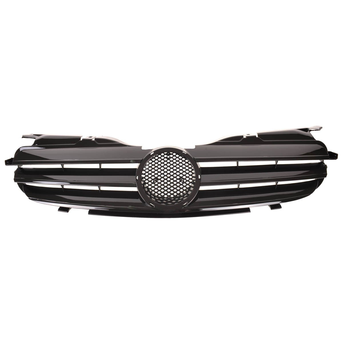 Kühlergrill komplett Hochglanz Schwarz passend für Mercedes SLK R170 1996-2004