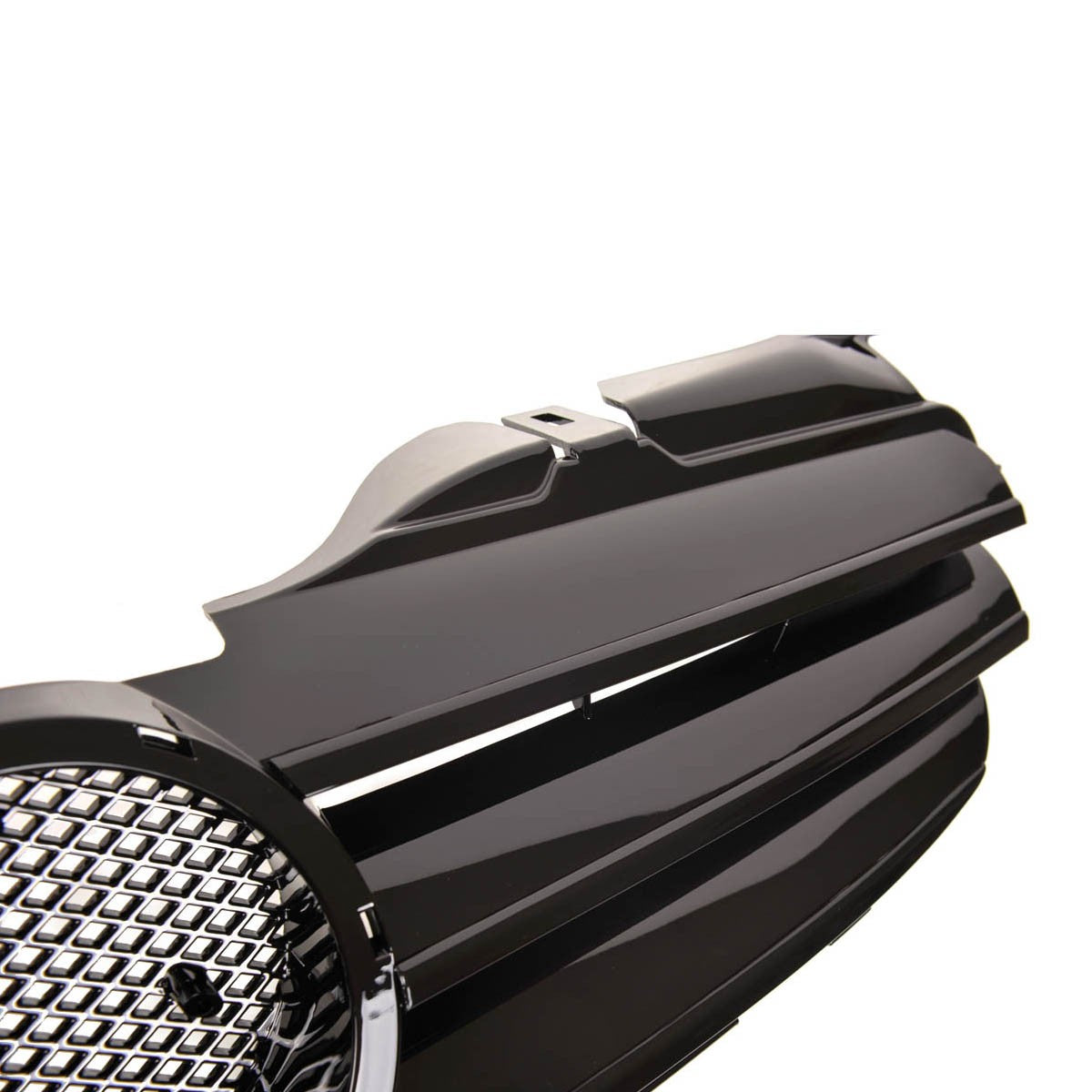 Kühlergrill komplett Hochglanz Schwarz passend für Mercedes SLK R170 1996-2004