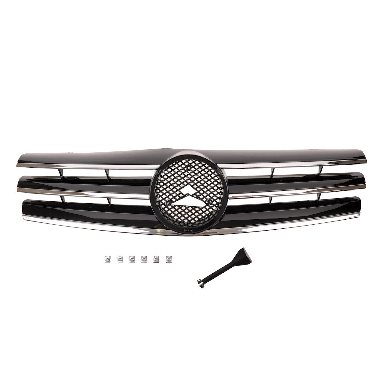 Kühlergrill Chrom & Schwarz passend für Mercedes SL (R129) 1989-2001