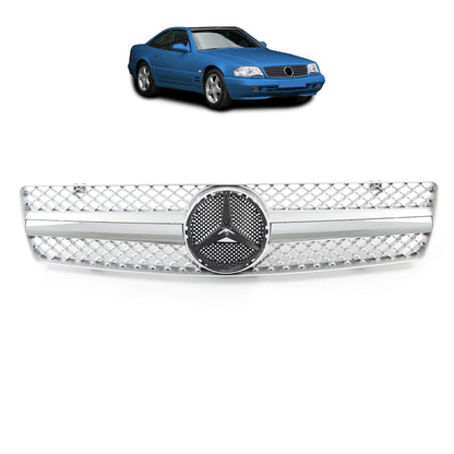 Sportgrill Chrom & Silber passend für Mercedes SL R129 1989-2001