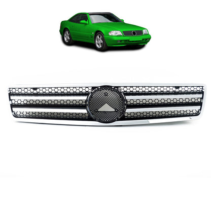 Kühlergrill Chrom & Schwarz passend für Mercedes SL (R129) 1989-2001
