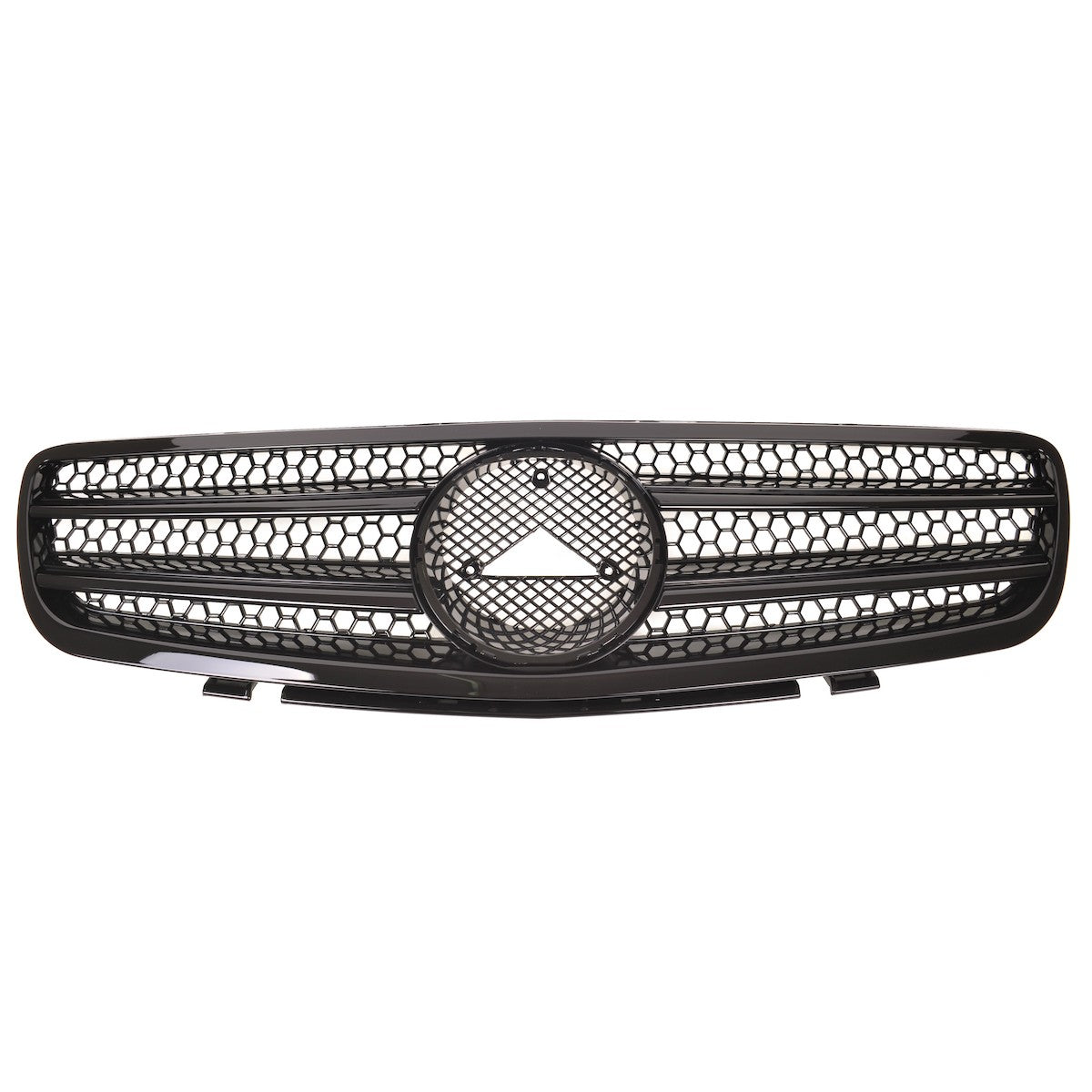 Kühlergrill Hochglanz Schwarz passend für Mercedes SL R230 2001-2006