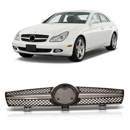 Frontgrill Chrom & Schwarz passend für Mercedes CLS C219 2004-2008